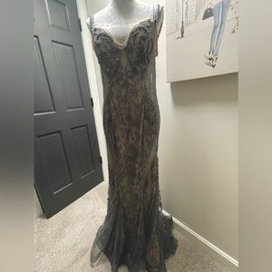 Dave and johnnys beaded Evening Gown